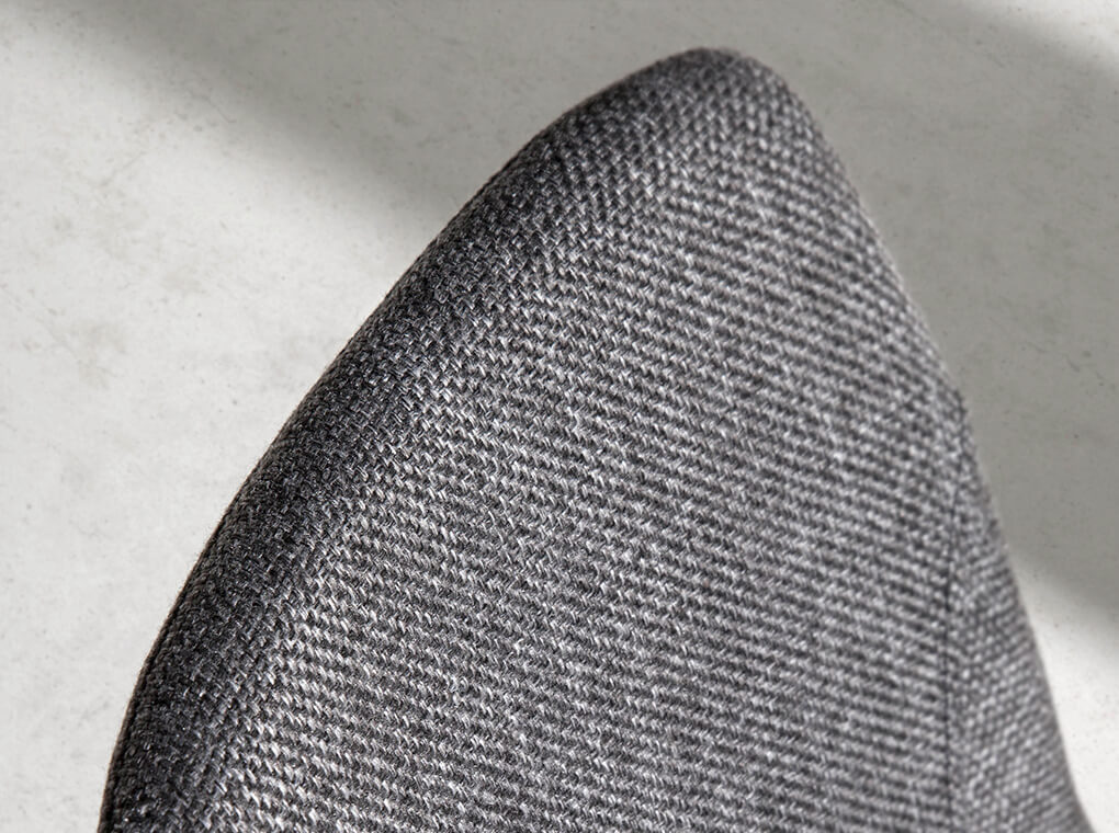 Стул с мягким сиденьем вращающийся с черными металлическими ножками серый от Angel Cerda ANGEL CERDA ДИЗАЙНЕРСКИЕ, F3217BB 00-3865559 Серый;черный  - Вид №6