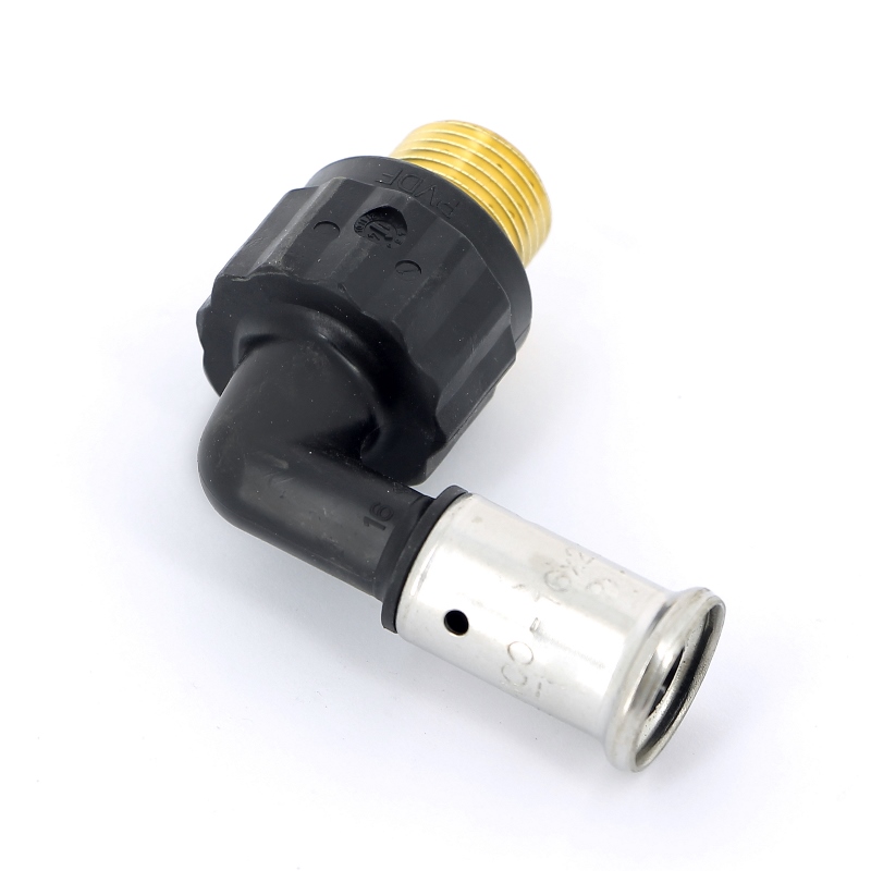 Угол пресс-Н PVDF HENCO 16х1/2" 5PK1604 - Вид №2