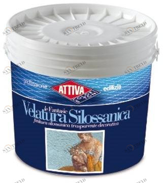 ATTIVA Прозрачная декоративная силоксановая краска Smalti e pitture sun-id-1434919