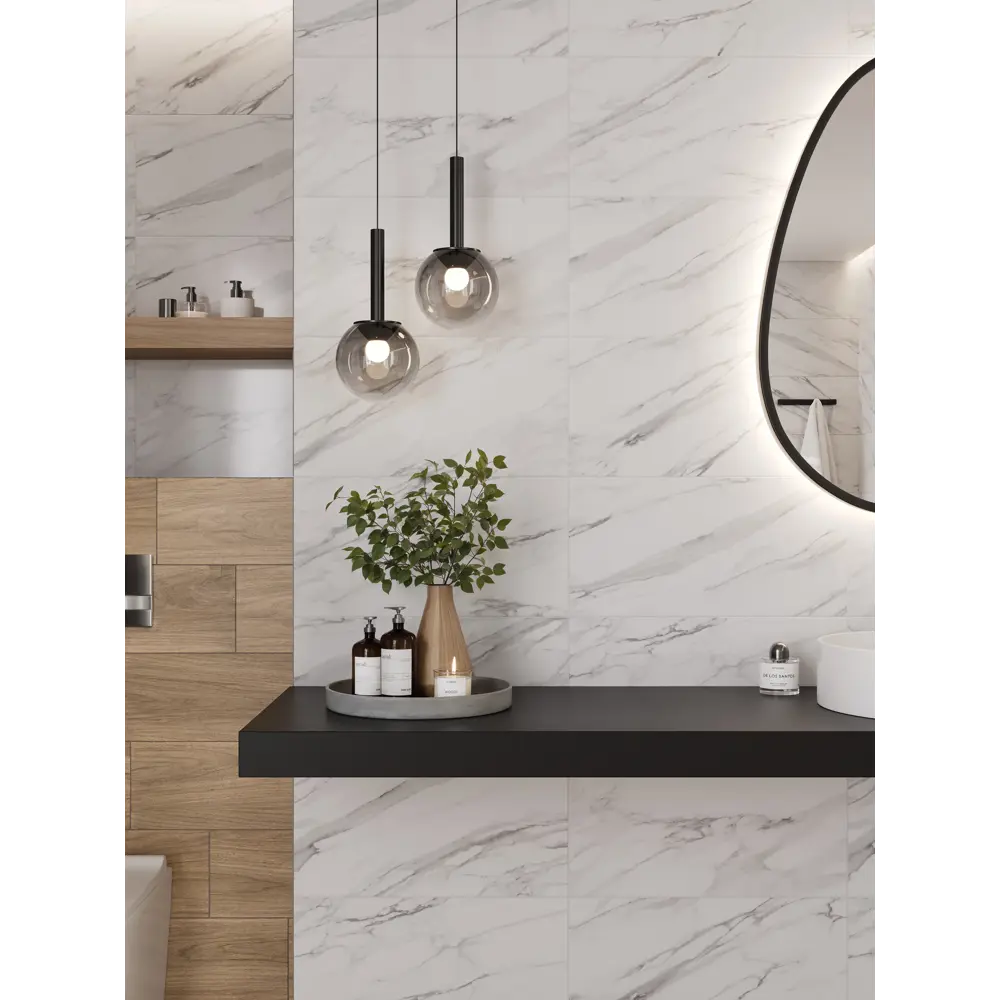 Плитка настенная Amore 30x60 см 1.44 м² матовая цвет белый Santreyd STLM-2084158 - Вид №4