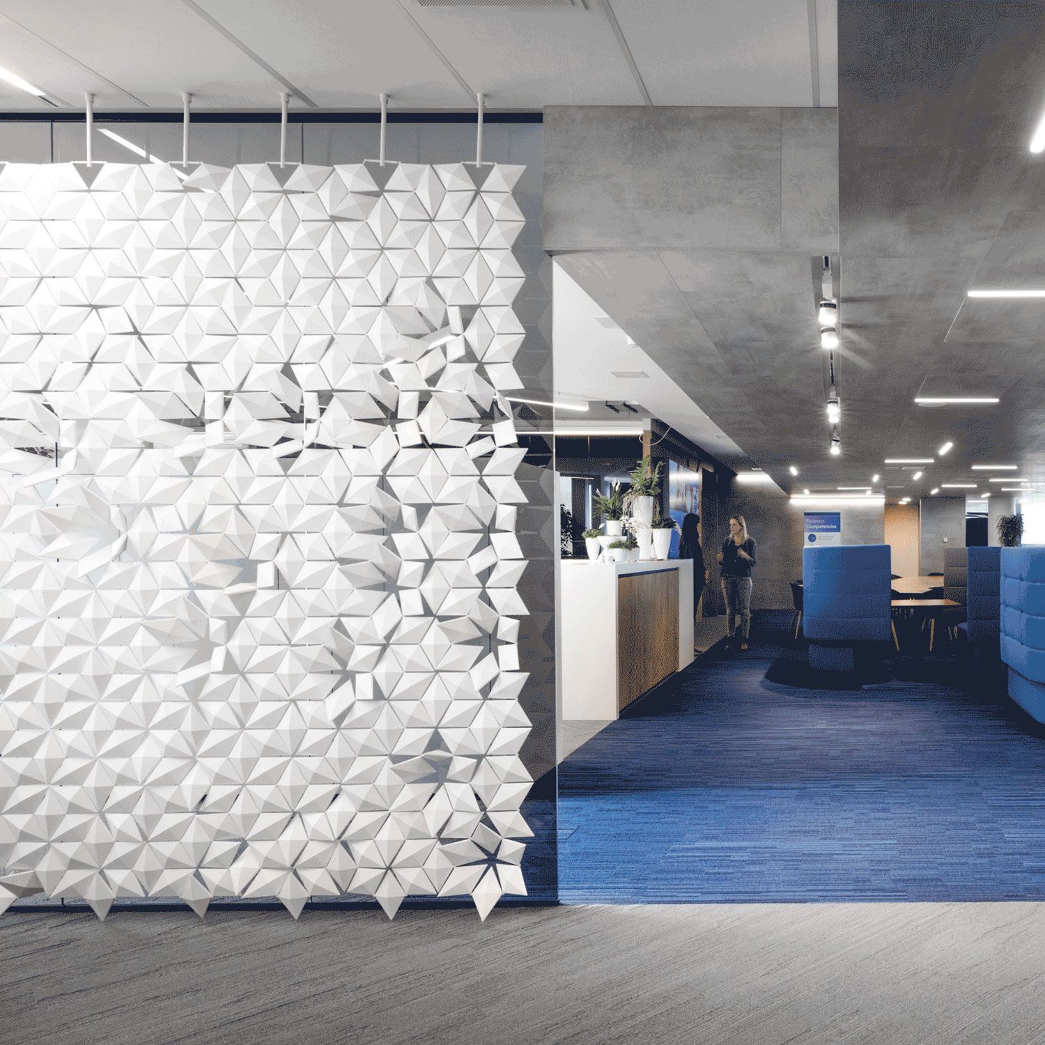 Подвесная перегородка bloomming FACET 408x265cm bianco ARCH-00067829 - Вид №1