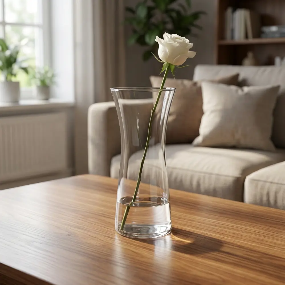 Ваза Simax Rose стекло цвет прозрачный 30 см 89456064 STLM-2029892 Santreyd  - Вид №1