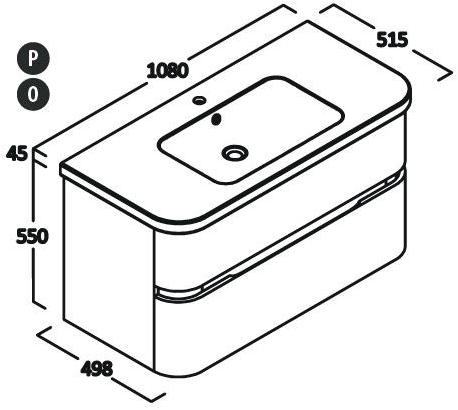 BERLONI BAGNO Мебель для ванной с зеркалом Fly sun-id-1370299 - Вид №2