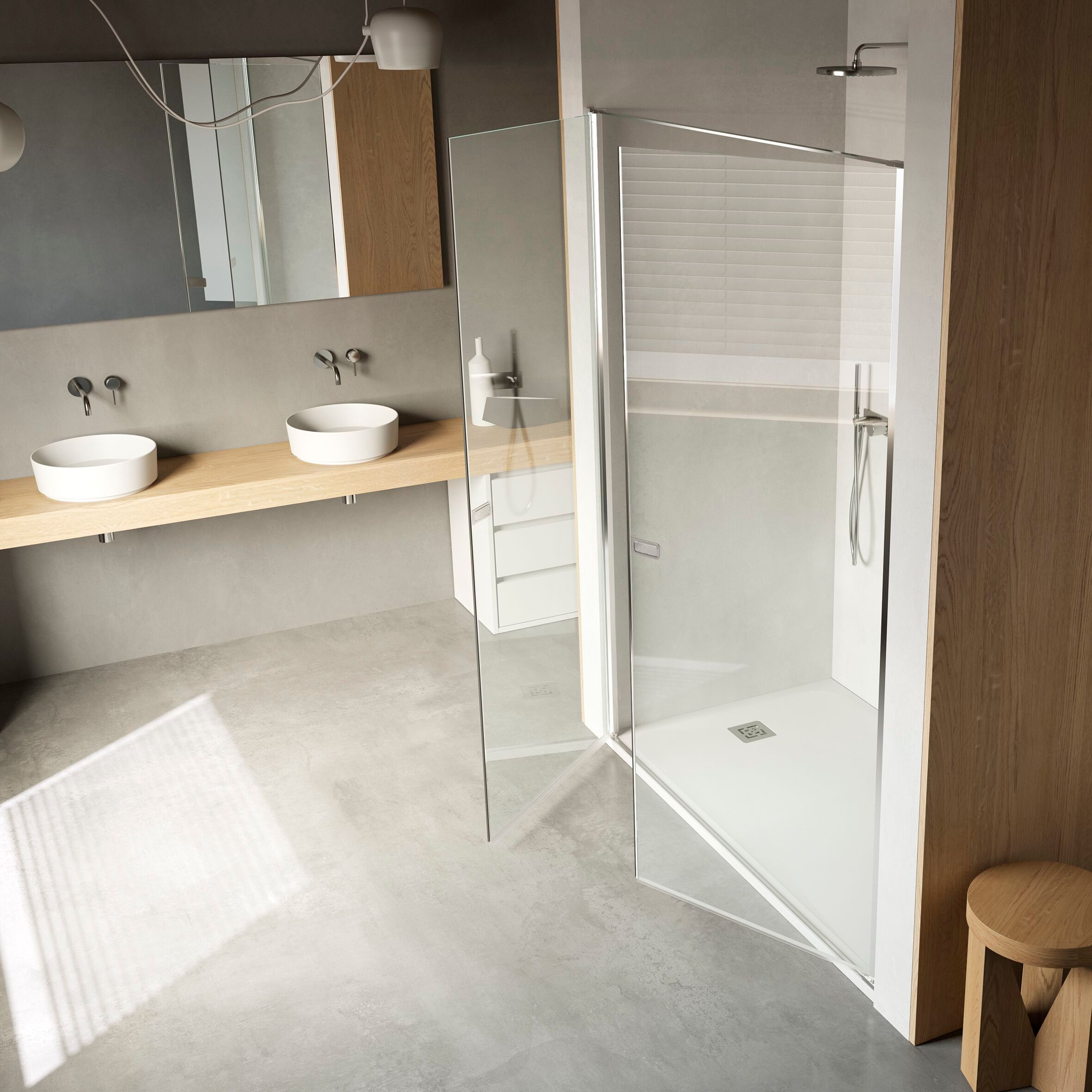 Душевая кабина в нише с распашной дверью Vismaravetro LINK ARCH-00139805 - Вид №5