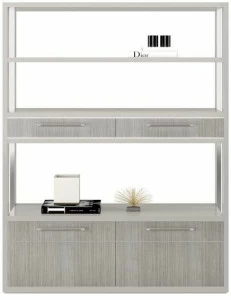 FRATO Открытый отдельно стоящий деревянный книжный шкаф с ящиками  Ffu030012aac