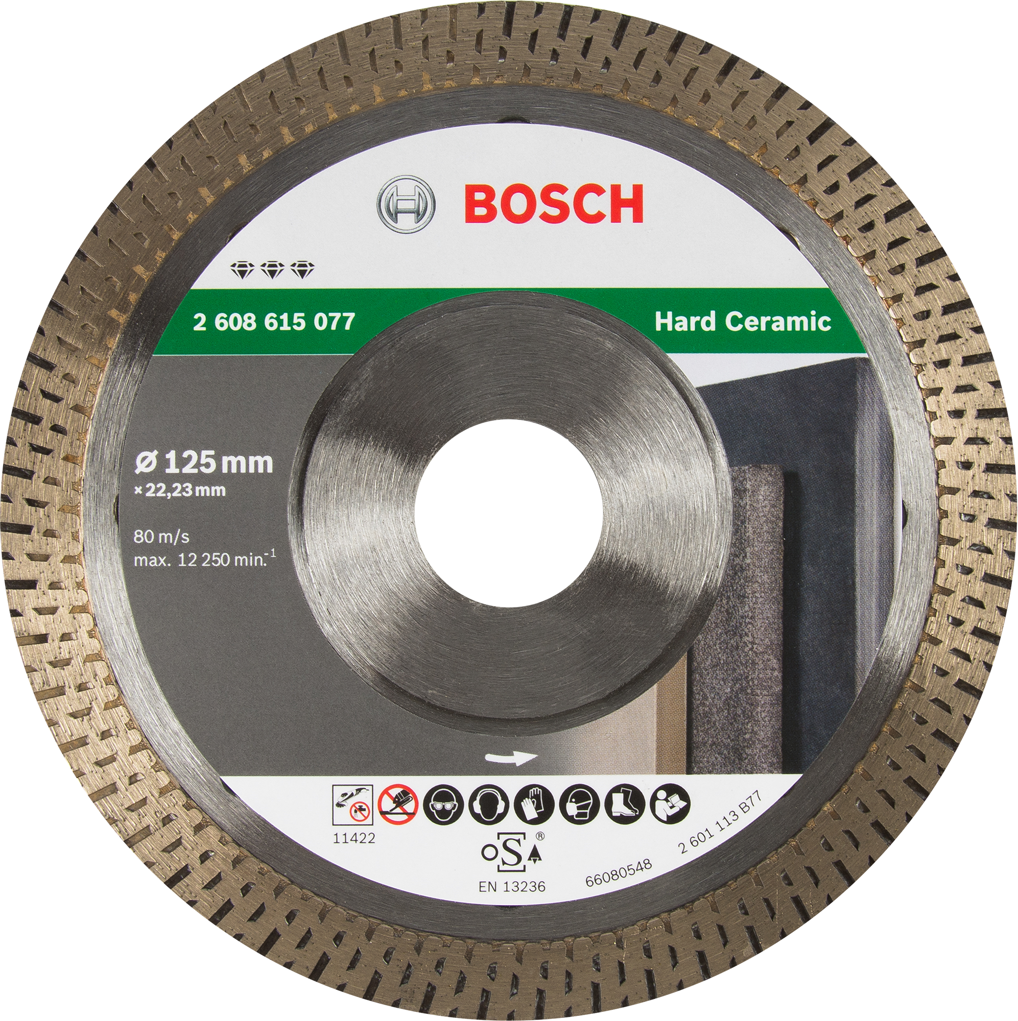 82388334 Диск алмазный по керамике Bosch Best for Hard Ceramic 125x22.23 мм STLM-0026167 BOSCH PROFESSIONAL