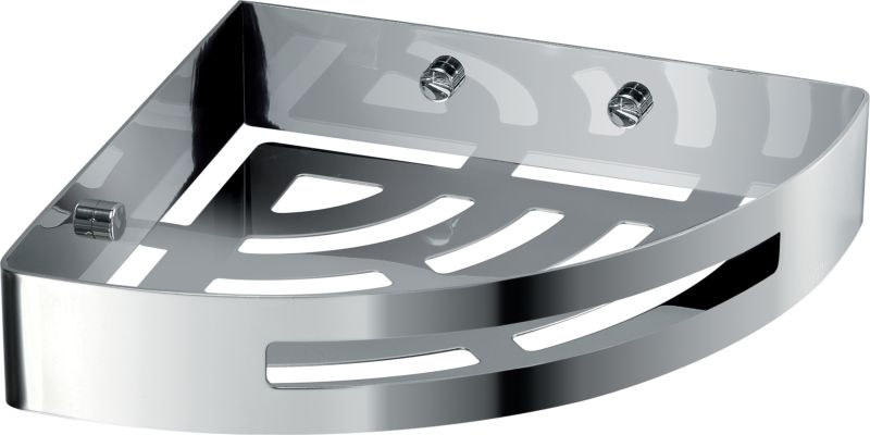 2479(13) Gedy, решётка угловая 1-уровневая, 21х21 см, цвет хром 