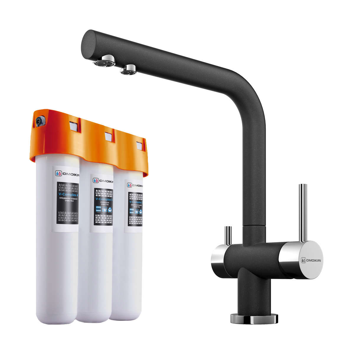 Смеситель для кухни Pure Drop lite + Nagano BL OMOIKIRI 4047.8028