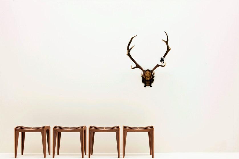 Morelato Низкий табурет из ореха Zero Art. 5325 - Вид №1