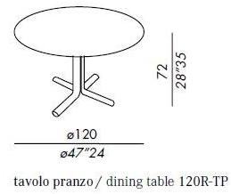 Meridiani Круглый мраморный стол Miller sun-id-1371234 - Вид №6