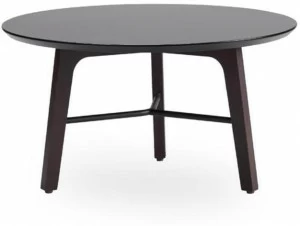 ROSSIN Низкий круглый журнальный столик Tonic wood