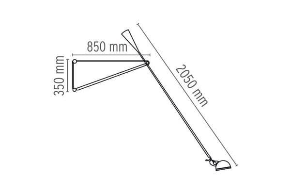 Регулируемая стальная светодиодная настенная лампа In Stock Flos ARCH-00135023 - Вид №5