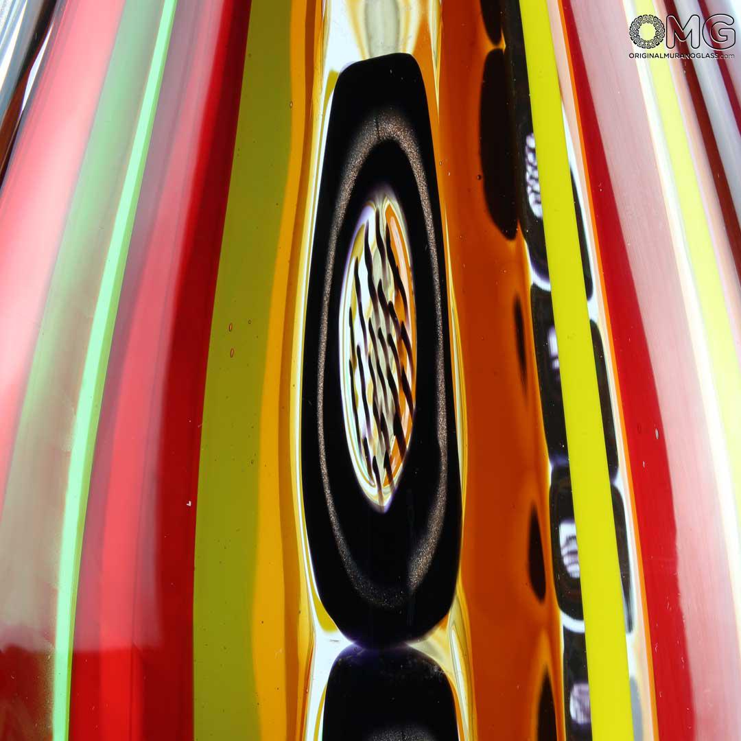 4388 ORIGINALMURANOGLASS Ваза Halley - Афро Челотто - муранское стекло OMG 13 см  - Вид №1