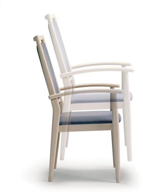 PIAVAL Штабелируемый тканевый стул с подлокотниками Spring | health & care 51-26/7 - Вид №4