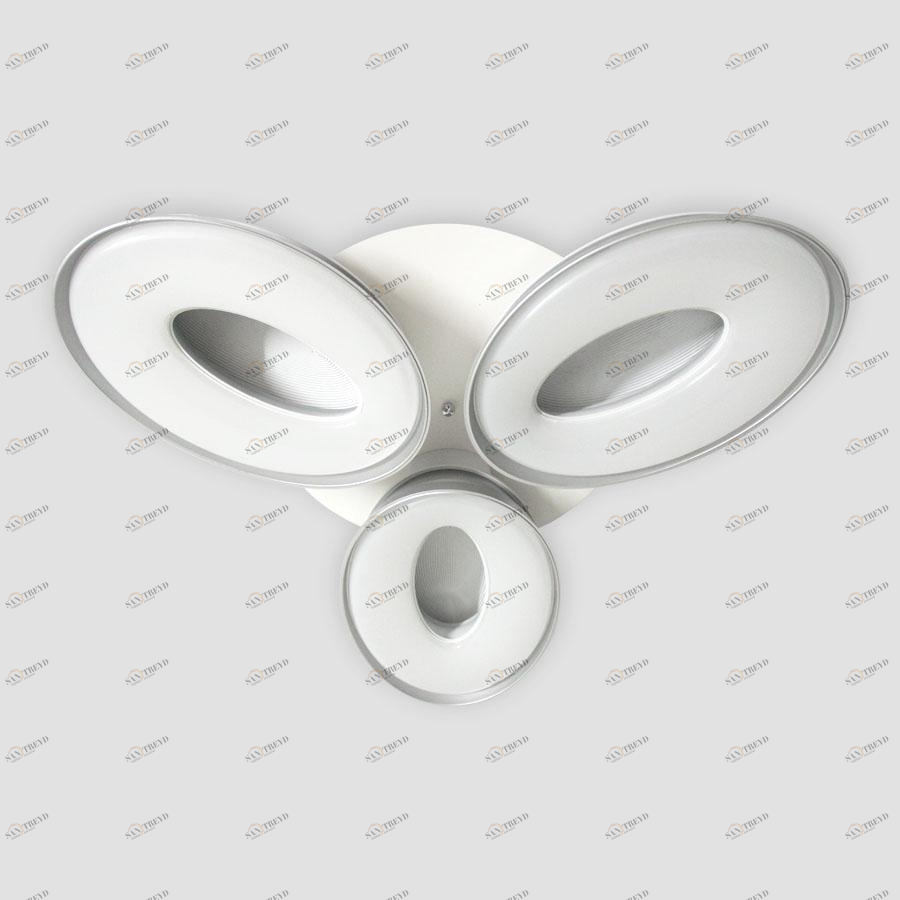 Потолочная светодиодная люстра Ambrella light Orbital Granule FG1020/3 WH 72W+36W D780 AMBRELLA LIGHT ORBITAL GRANULE 220097 Белый 