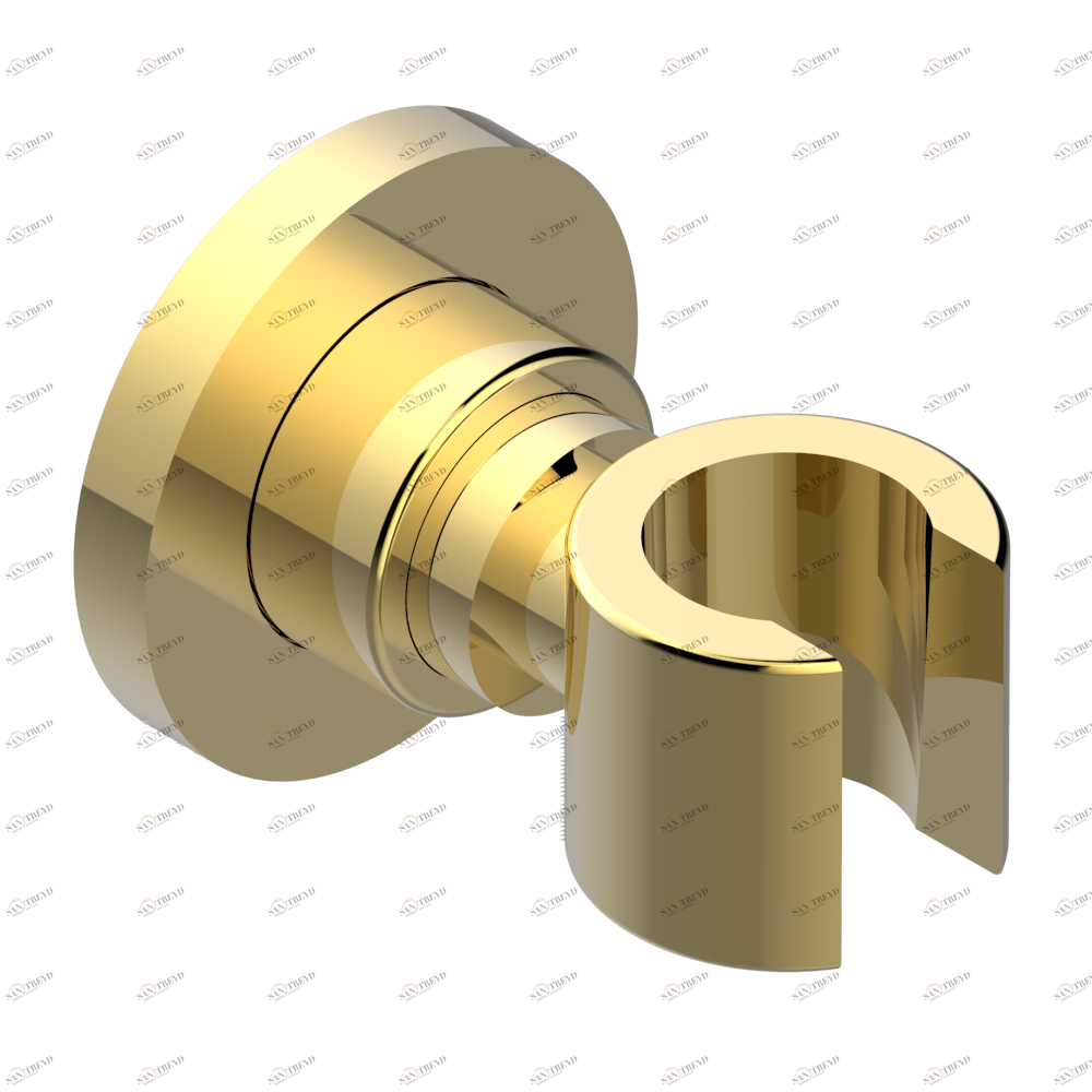 U4A-53F Кронштейн стационарный встраиваемый в стену Thg-paris Diplomate с гладкими кольцами Золото U4A 53F CAT.F