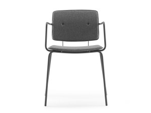 Тканевый стул с подлокотниками