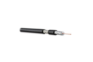 15559840 Коаксиальный кабель COAX-RG6-CU-500 RG-6, 75 Ом ТВ, SAT, CATV, жила - 1.02 мм, 18 AWG, медь, solid, экран - фольга, оплетка - луженная медь, 48% фольга, общий диаметр 6.9м Hyperline