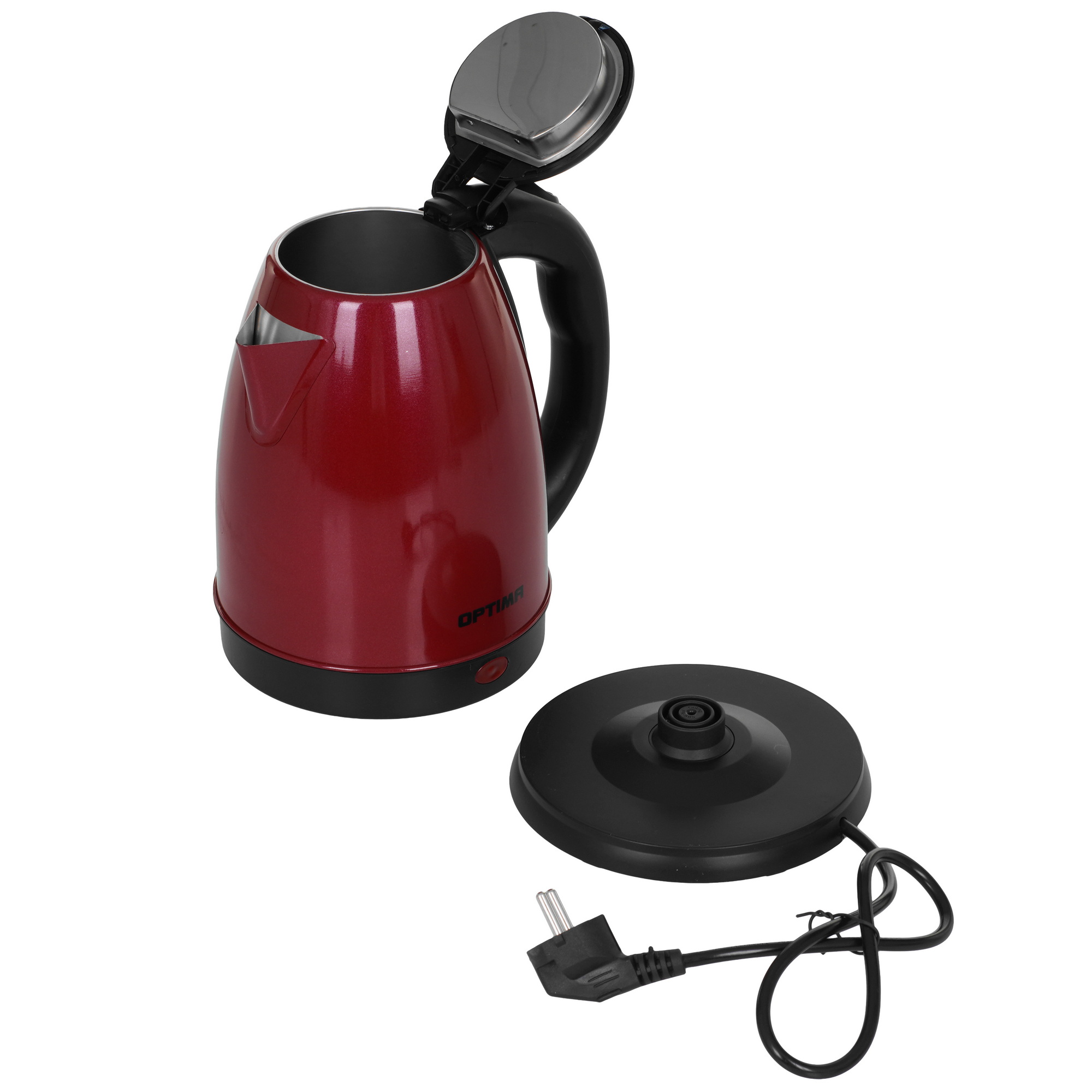 9269566 Электрочайник OPTIMA EK-1808SS бордовый STDN-0021878 - Вид №4