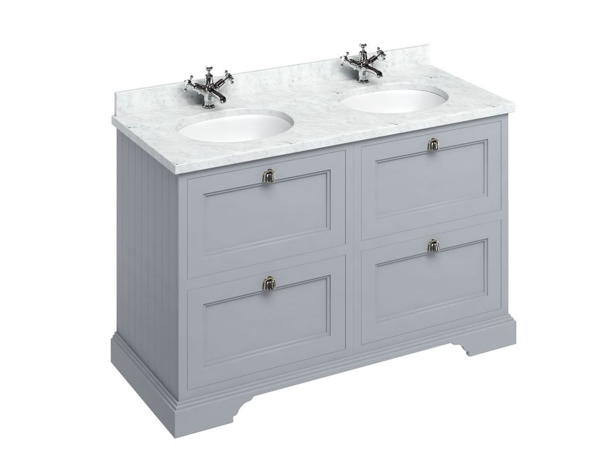 МДФ двойной напольный умывальник с ящиками Burlington MINERVA ARCH-00113131 - Вид №2