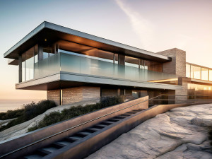 Стекло с прогрессивным сатинированием для перил