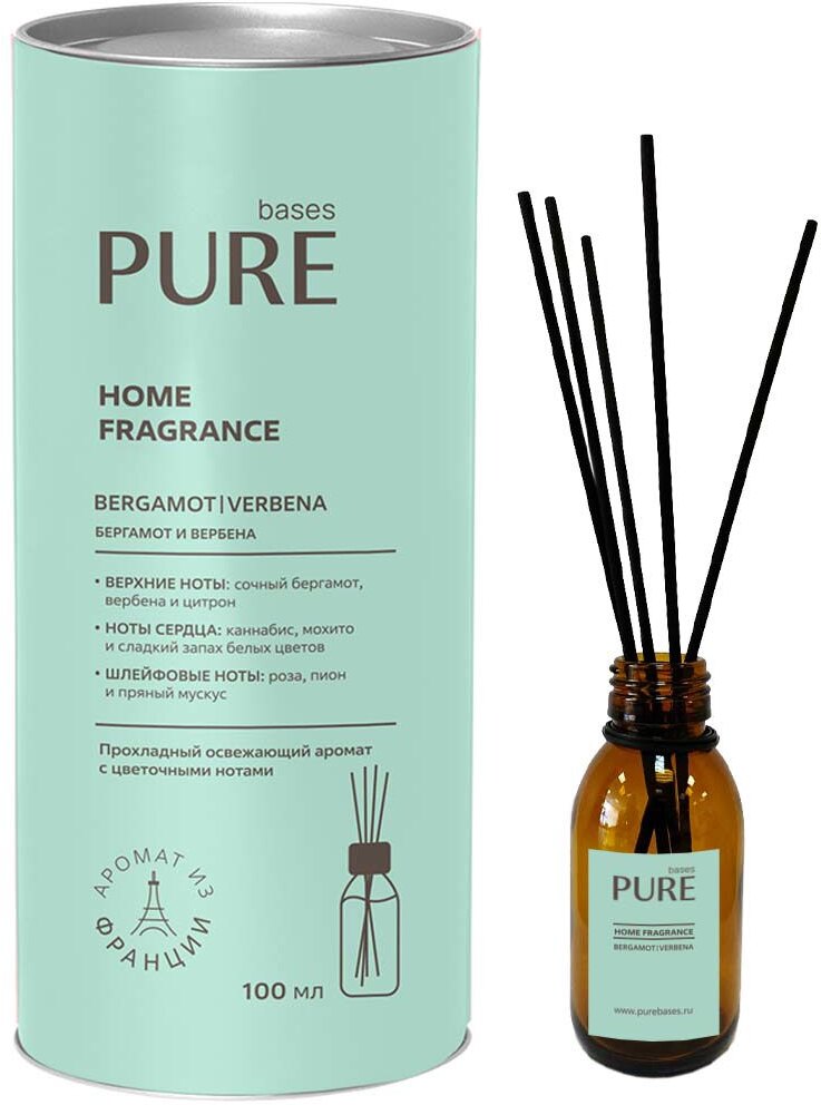 90450015 Аромадиффузор Bergamot & Verbena 100 мл STLM-0227042 PURE BASES