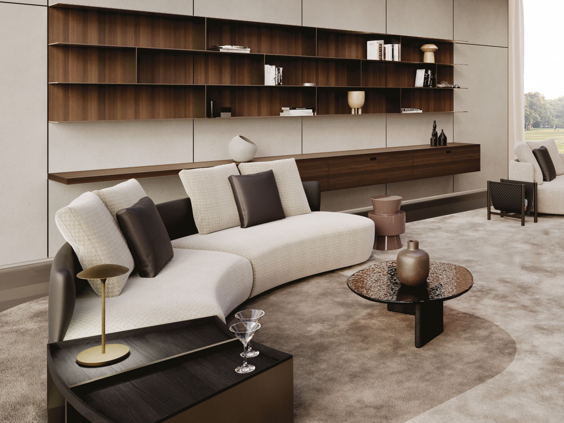 Модульный тканевый диван MisuraEmme Rosè ARCH-00066839 - Вид №3