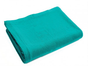 KER_T_240 покрывало бирюзовый 240/260 хлопок, 400 г/м2 Blanc des Vosges