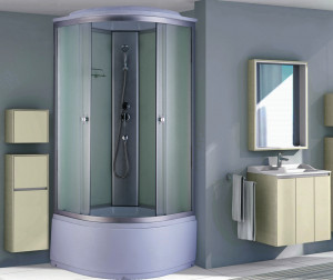 Душевая кабина NG- 2308-14 (900х900х2150) высокий поддон(45см) стекло МАТОВОЕ