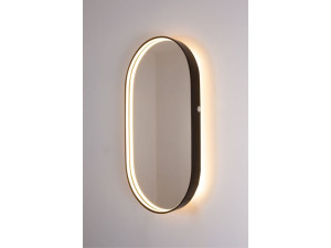 Овальное зеркало со встроенным настенным освещением