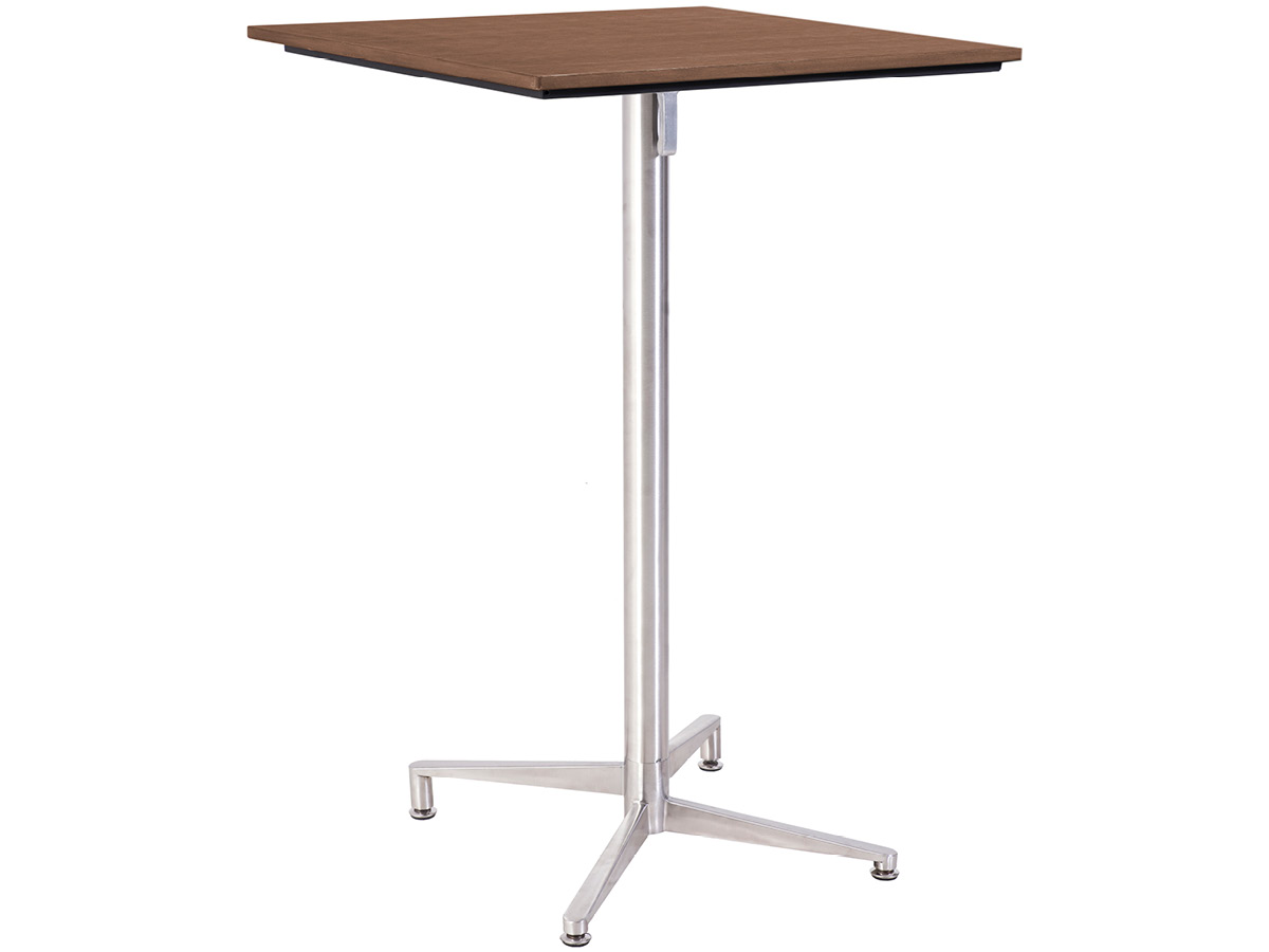 76.00.0077 Стол Victory высокий Tradition Resysta sumatra 70 × 70 + каркас стола высокий складной из нержавеющей стали Mbm