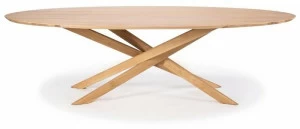 Ethnicraft Овальный обеденный стол из дуба Oak mikado 50181