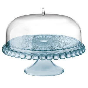 Тортовница круглая 36 см голубая Tiffany GUZZINI  00-3869857 Голубой