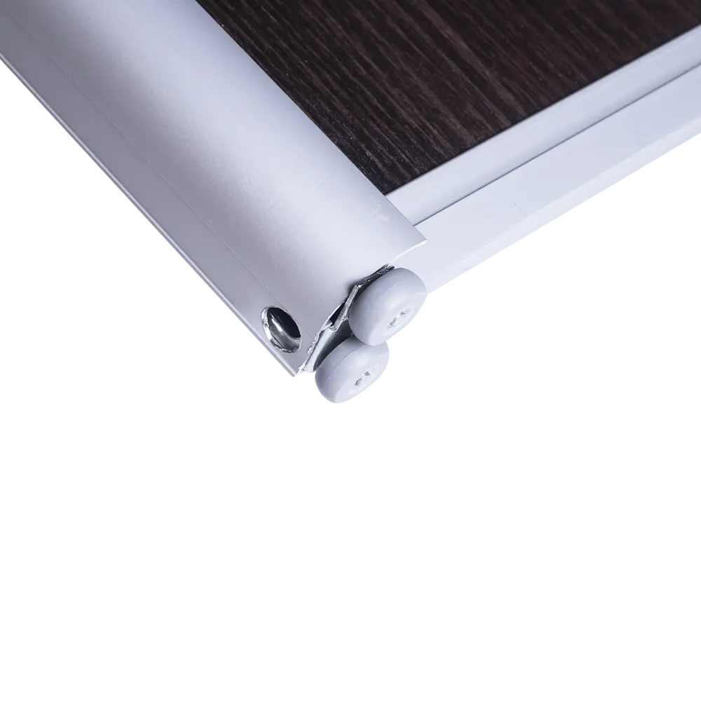 Дверь-купе Spaceo 2555x904 мм, высота проема 2600 мм, ЛДСП, цвет дуб термо тёмный STLM-2055807 - Вид №2