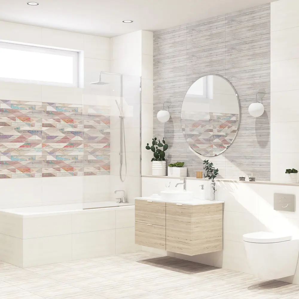 Плитка настенная Azori Shabby Inti 31.5x63 см 1.59 м² дерево цвет мультиколор 82604066 STLM-2013481 - Вид №4