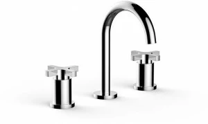 RUBINETTERIE STELLA Смеситель для раковины на 3 отверстия с отдельными розетками Simple