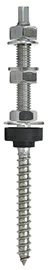 Винт NW 01 12 300 NW01 Tecfi Ø12  M12 x 300