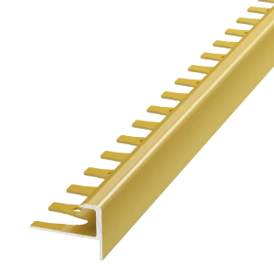 Уголок гибкий для ступеней Alprofi 270 см цвет золото