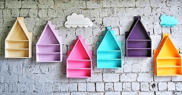 Полка-домик детская "Амстердам-3" МАНДАРИН АМСТЕРДАМ 179549 Зеленый Santreyd  - Вид №5