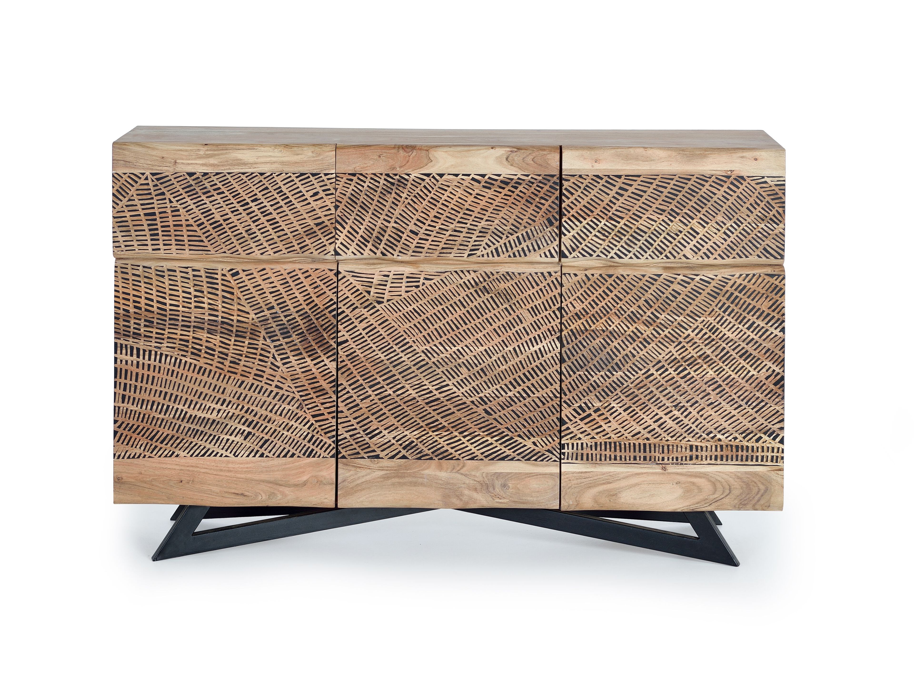 Шкаф из акации с распашными дверцами и ящиками Giner y Colomer Yakarta ARCH-00057629