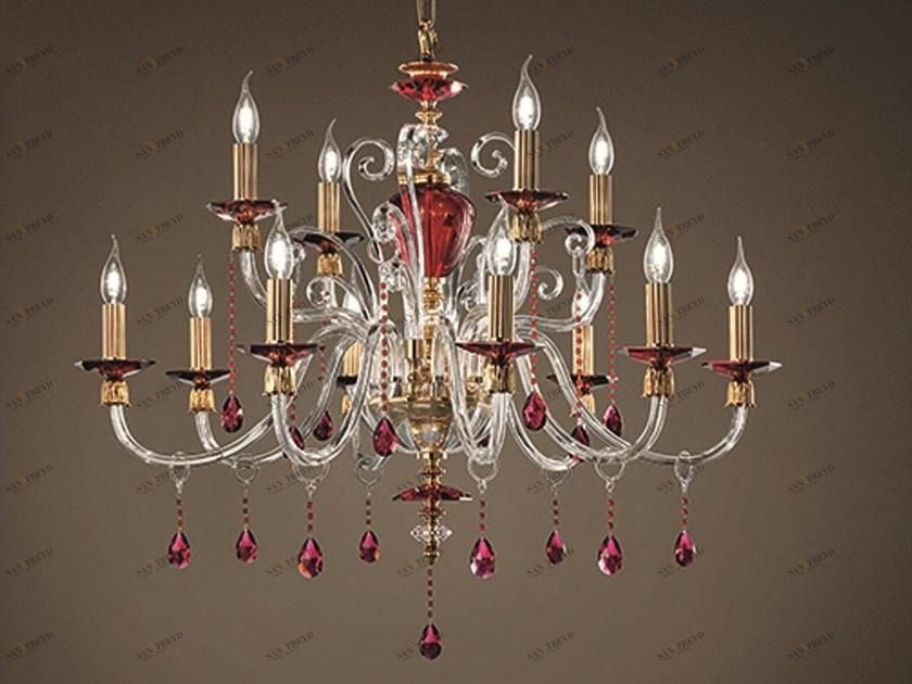 Euroluce Lampadari Люстра с кристаллами swarovski® Rubino alicante sun-id-1362711