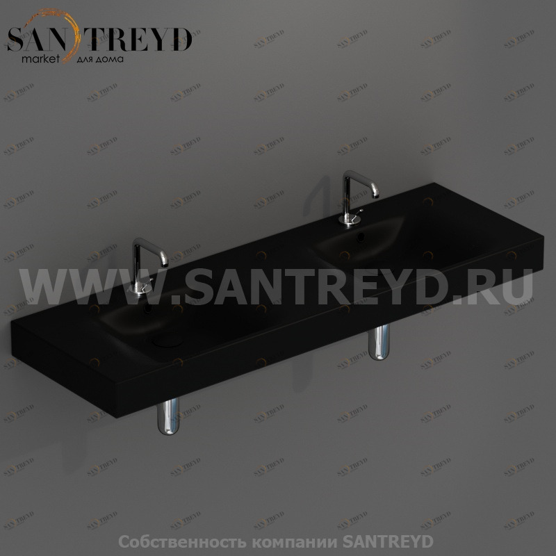 353631 Подвесная раковина настенная прямоугольная Kerasan Tribeca