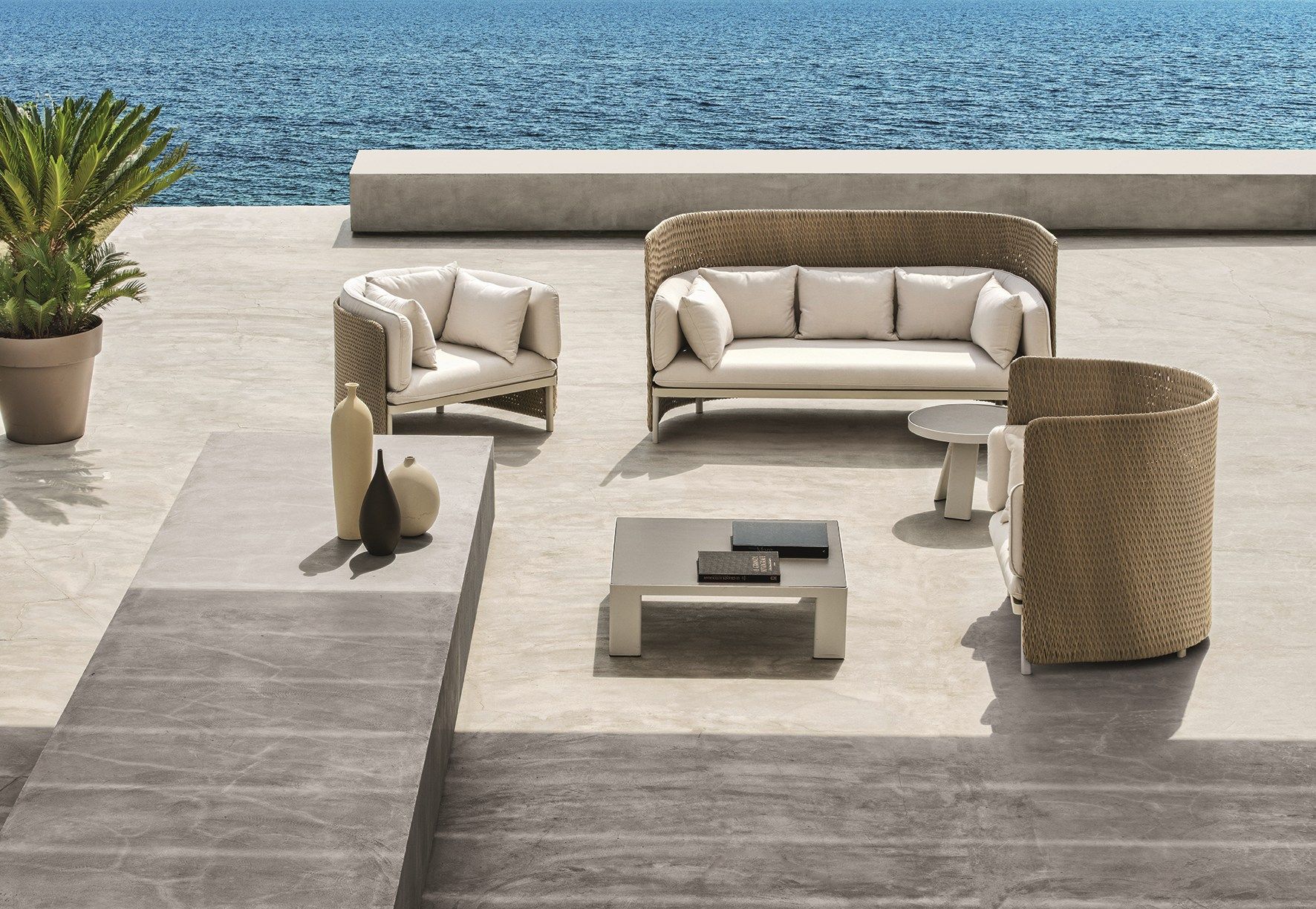 Тканевое садовое кресло Ethimo Esedra ARCH-00141321 - Вид №3