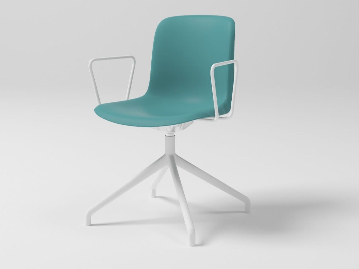 Офисное кресло из ткани с подлокотниками на насесте Grado Design Every ARCH-00058719 - Вид №6