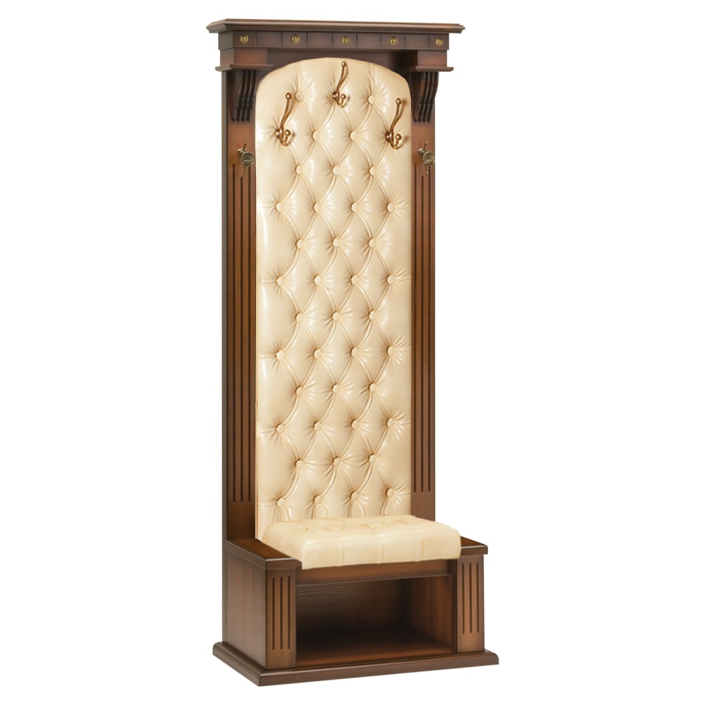 11133 Прихожая с полкой для обуви Тауэр 3 Орех Беж BOGACHO 4627138225592