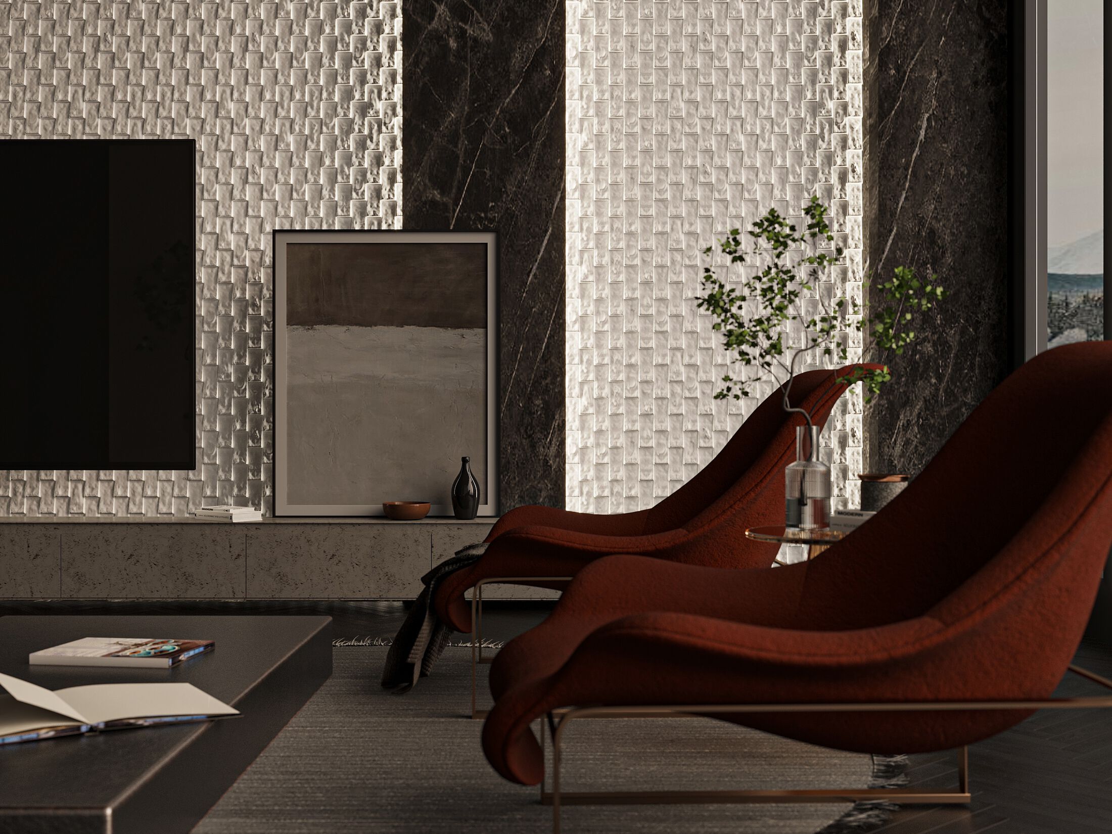 Трехмерное гипсовое покрытие WallDeco E-Nature ARCH-00083215