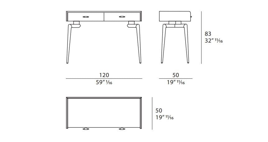 Деревянный туалетный столик Turri ARCH-00035594 - Вид №2
