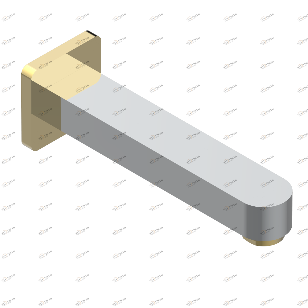A6G-43GB Настенный кран для раковины среднего размера без Т-образного фиксатора Thg-paris Profil инкрустация Lalique Хром/золото A6G 43GB CAT.A