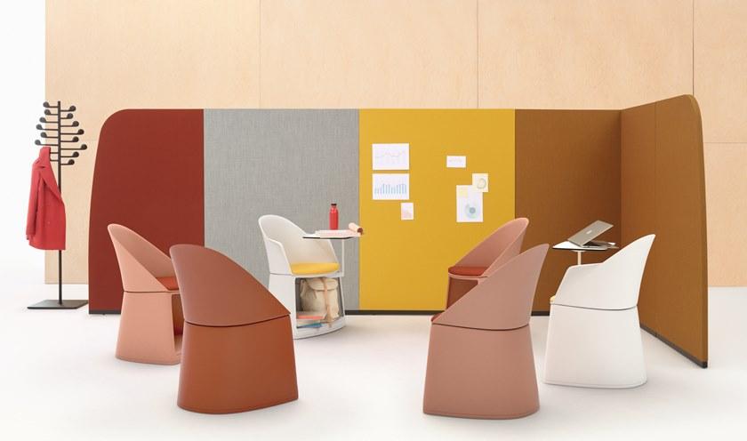 arper Кресло с подлокотниками с контейнерным отсеком на колесах Cila go sun-id-1344552 - Вид №2