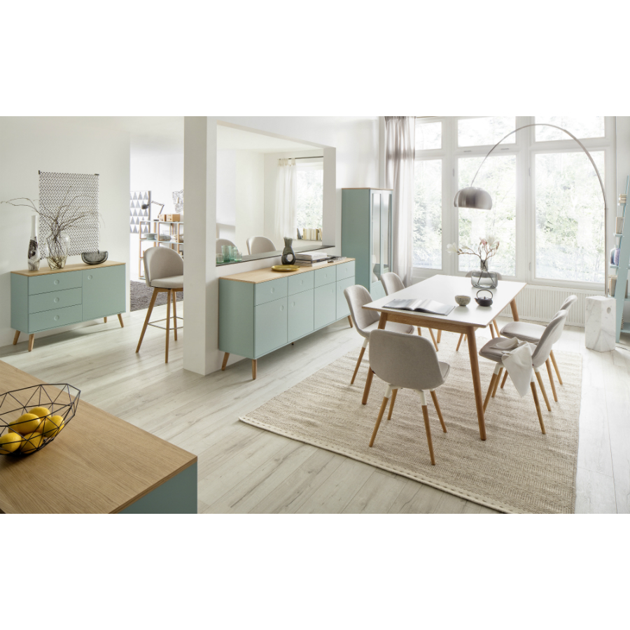 Сервант Tenzo Dot, 79х109х43 см, дуб, зеленый 1674676 - Вид №4